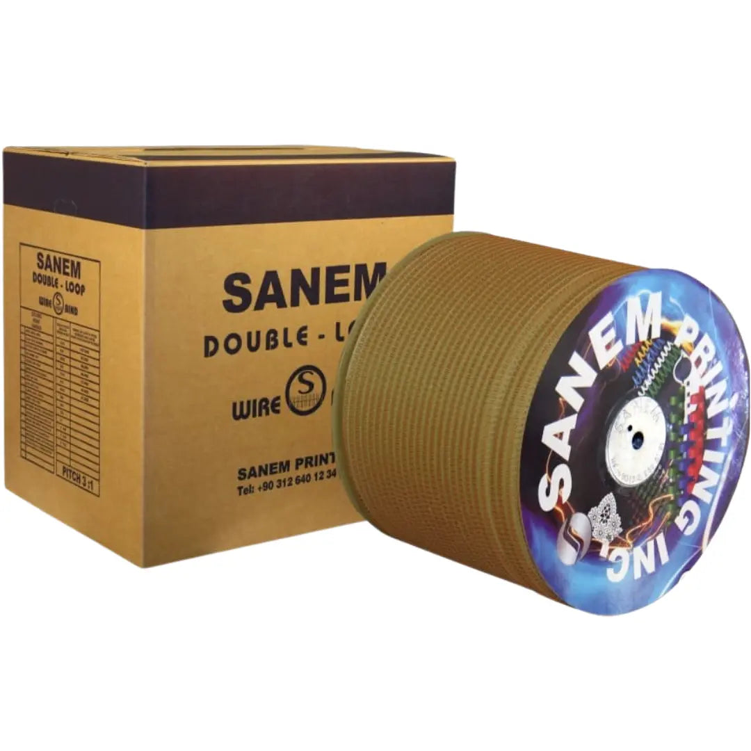 1/2 3:1 ŞEFFAF (Gümüş) SANEM TEL SPİRAL BOBİN 26000 LOOP (TAKVİM TELİ) Kağıtcınız